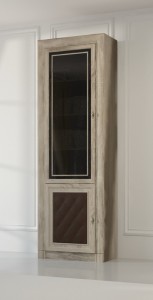 Шкаф-витрина для книг 2-х дверный 204М  (МК 51)